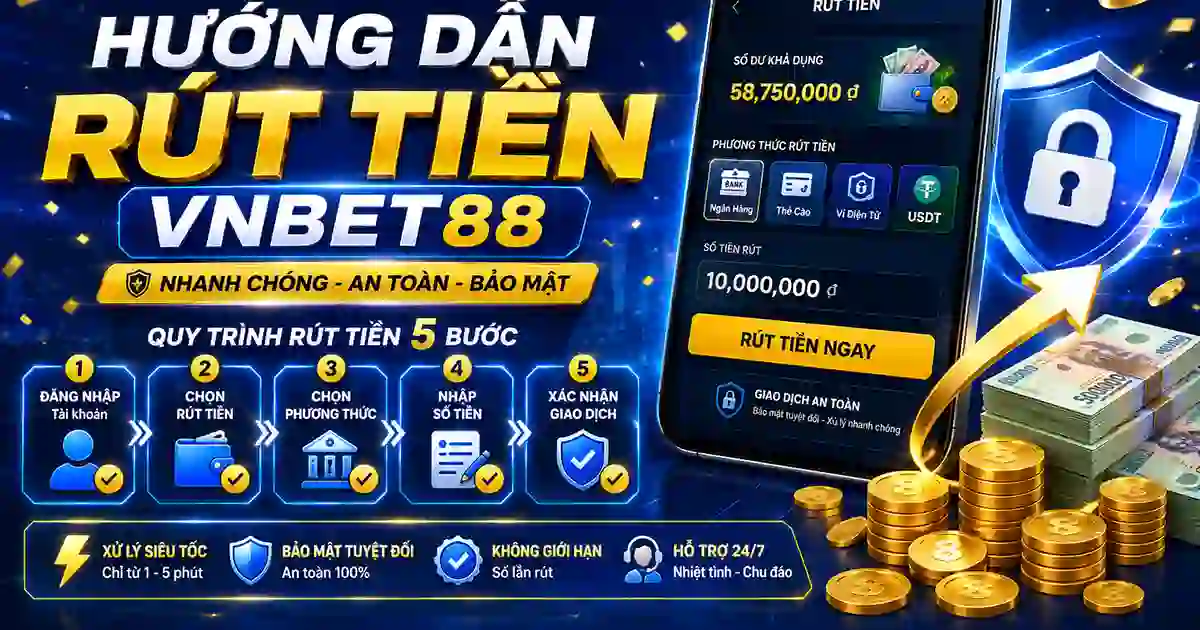 Hướng dẫn rút tiền VNBET88